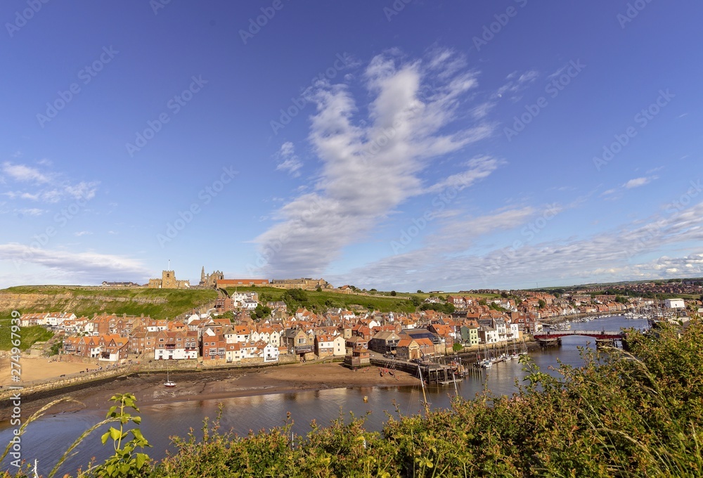 Classic view of Whitby harbour.