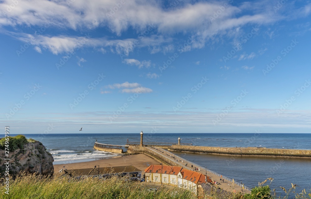 The two piers at Whitby.