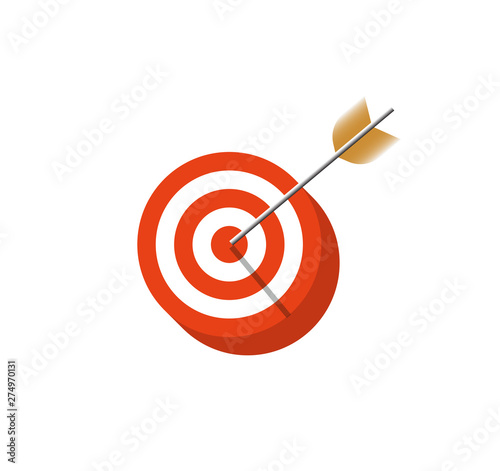 Realistic Arrow with a Target.