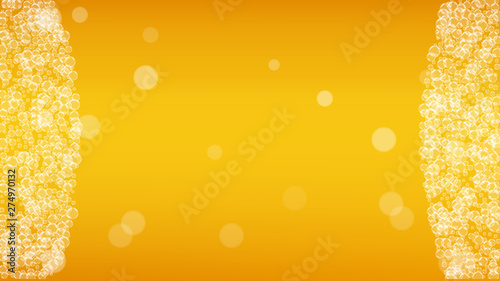 Beer foam. Craft lager splash. Oktoberfest background.