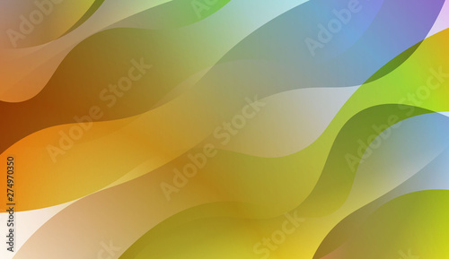 Geometric Pattern With Lines, Wave. Design For Cover Page, Poster, Banner Of Websites. Vector Illustration with Color Gradient.