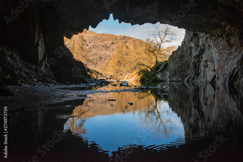 cave and reflection