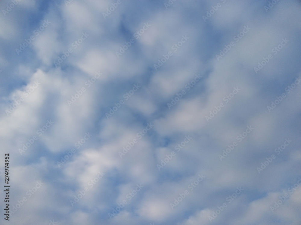 Blue sky in a lot of clouds, texture, background