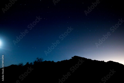 Desert night sky