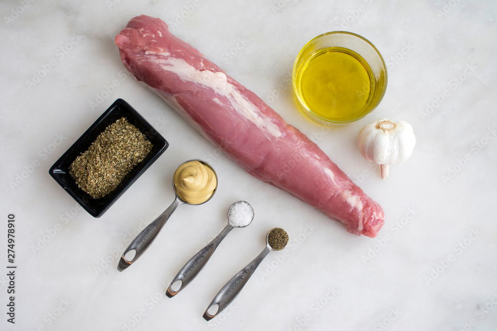 Mustard and Herb Crusted Pork Tenderloin Ingredients Mustard and Herb Crusted Pork Tenderloin Ingredients