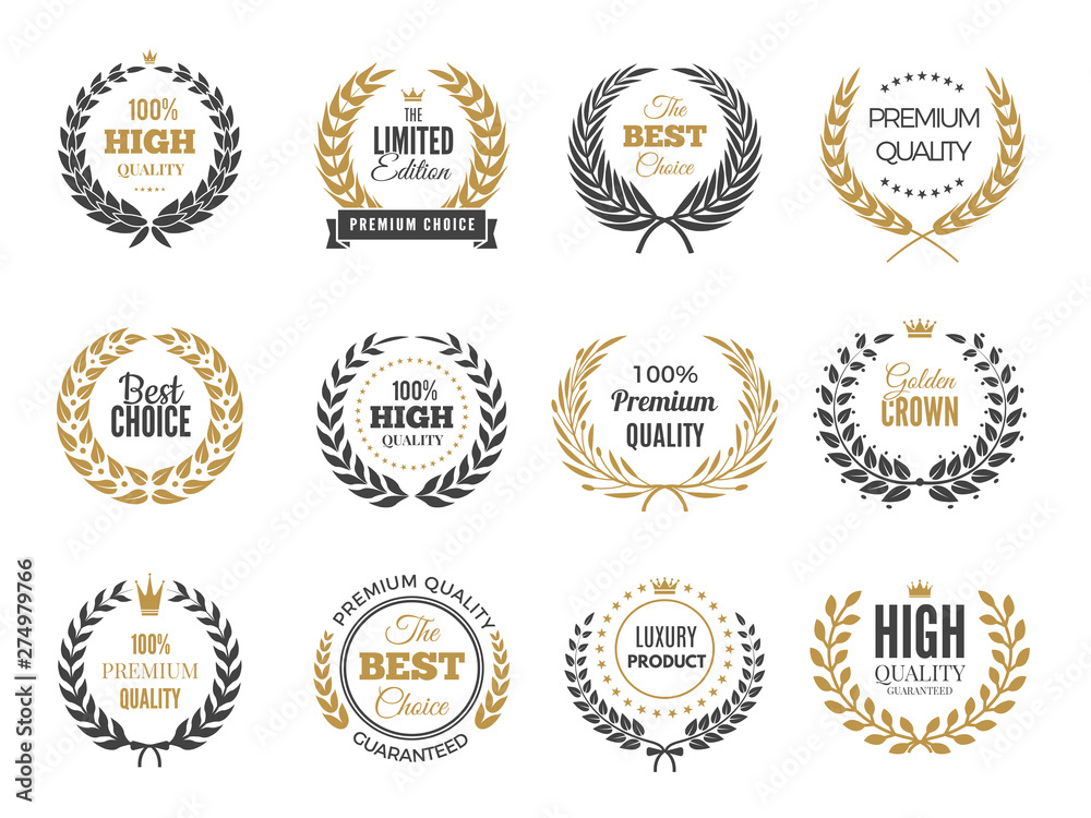 Fotografie Premium round labels