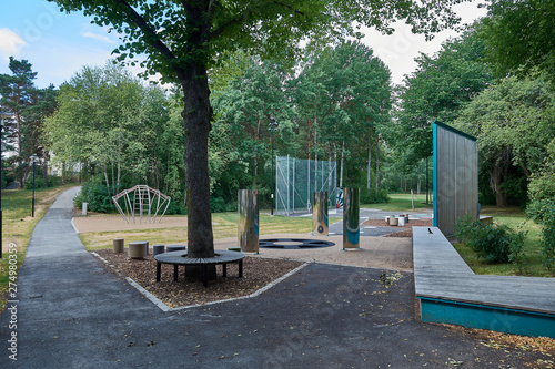 Storsjöparken a playground in Årsta Stockolm open for everyone