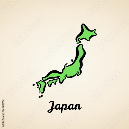 Japan - Outline Map