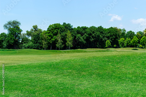golf course on a sunny day