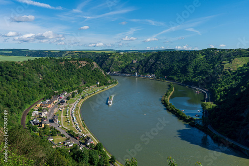 Camping am Rhein mit Burg Katz und Sankt Goarshausen