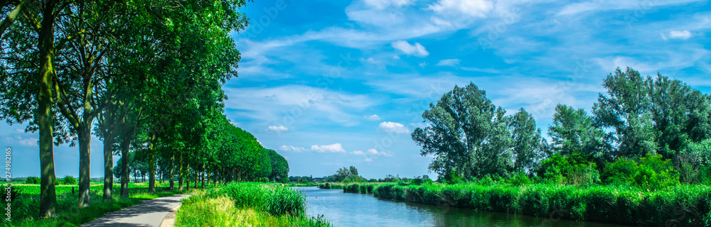 Small river in Dutch polder Small river in Dutch polder