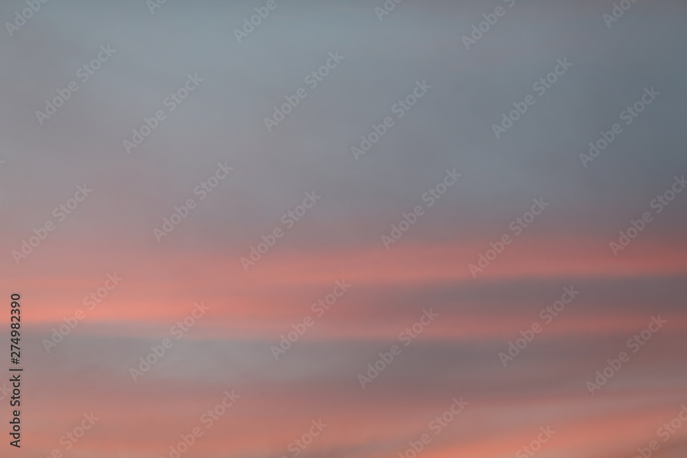 beautiful pink and blue colous sky clouds at sunset