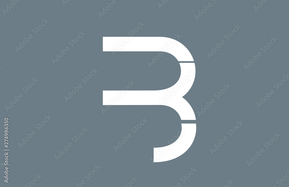 grey white B alphabet letter logo icon design sign grey white B alphabet letter logo icon design sign