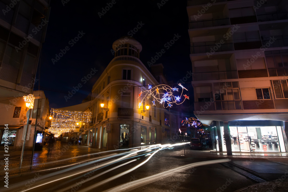 Christmas decorations on streets