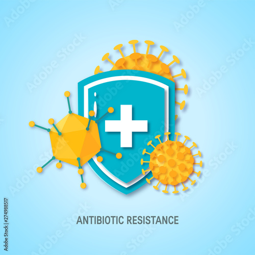Immune system vector concept, simple colored icon