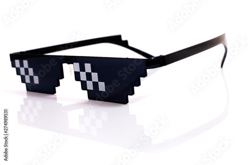 meme pixel glasses photo