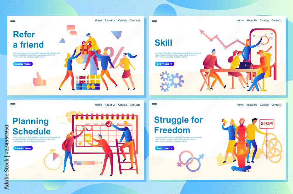 Illustration of the web page concept of a business meeting, teamwork, training professional skill, where people discuss some ideas, presentation of growing processes. Concepts for landing page. Illustration of the web page concept of a business meeting, teamwork, training professional skill, where people discuss some ideas, presentation of growing processes. Concepts for landing page.