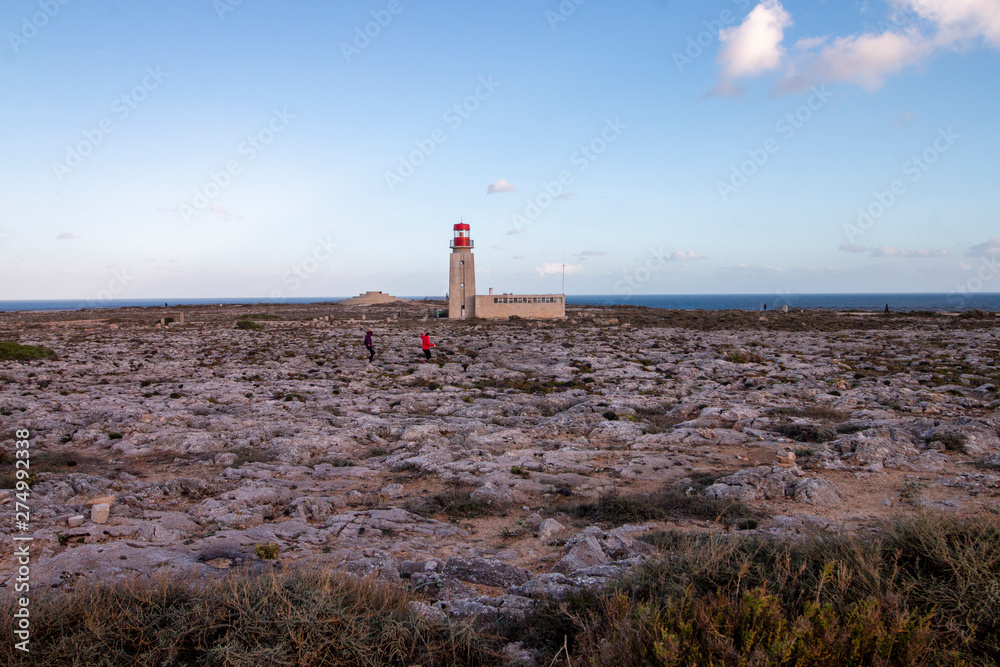 Obraz premium lighthouse on the fortress of Sagres