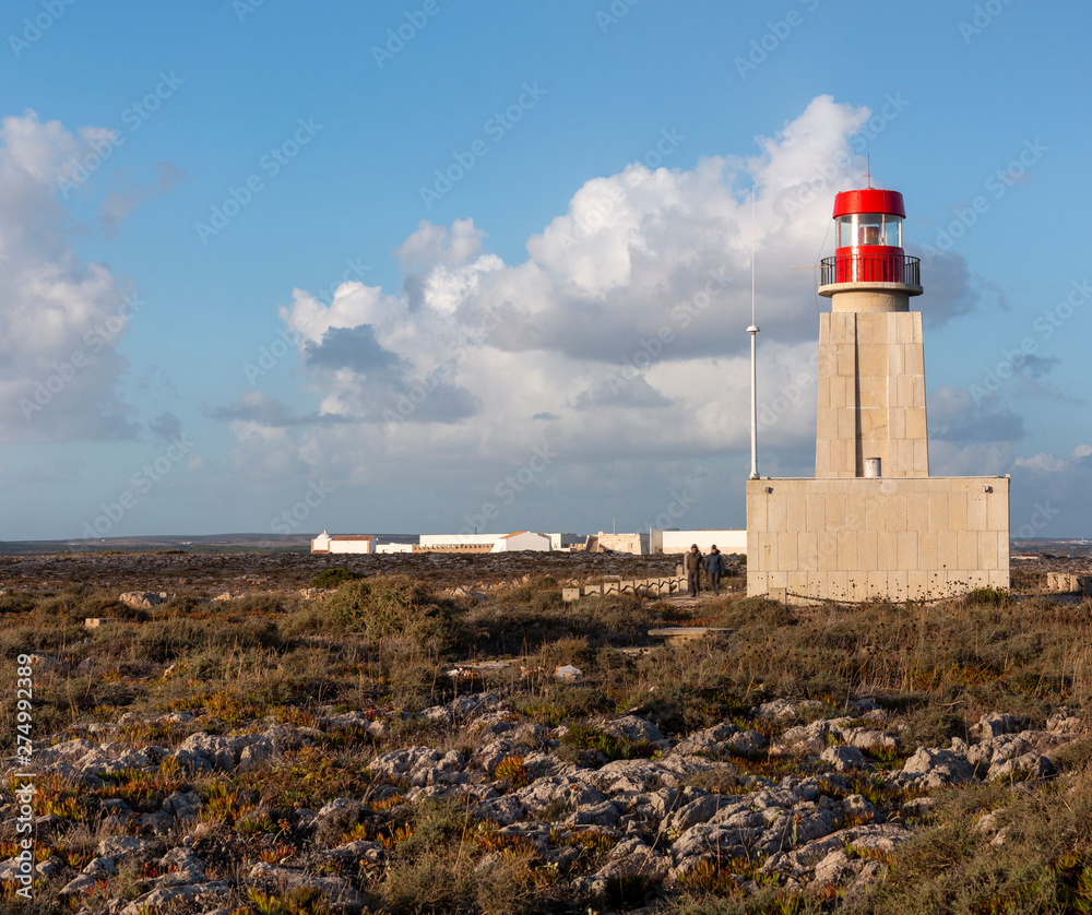 lighthouse on the fortress of Sagres