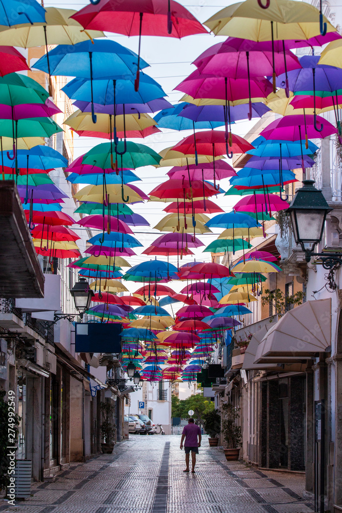 umbrellas street decoration