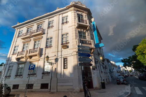 Tourist downtown area of Faro city
