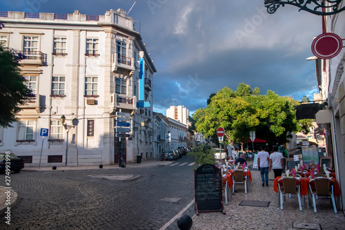 Tourist downtown area of Faro city