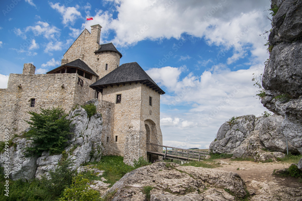 Bobolice Castle in Silesia, Poland