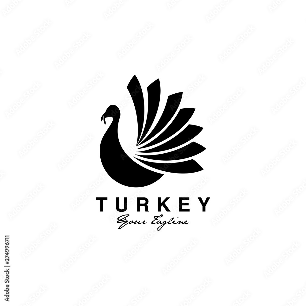 Fototapeta premium turkey abstract logo design