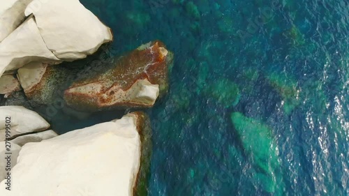some rocky cliffs at italy