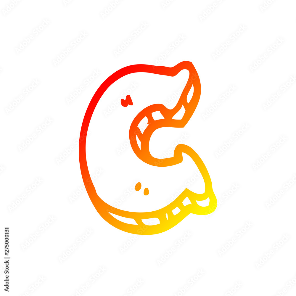 warm gradient line drawing cartoon letter c warm gradient line drawing cartoon letter c