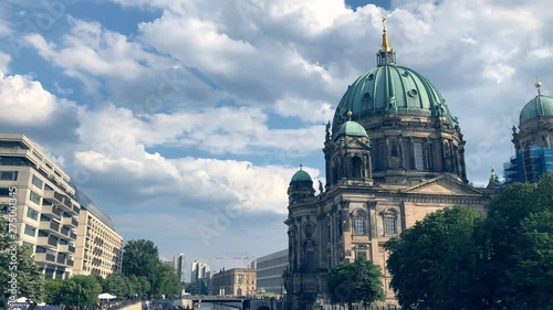 berlin dome on a cloudy background