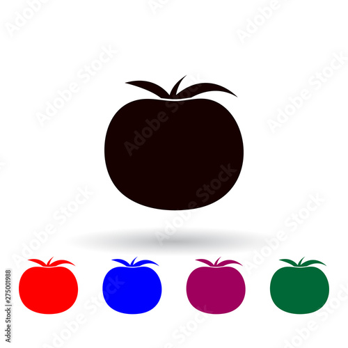 a tomato multi color icon. Elements of farm set. Simple icon for websites, web design, mobile app, info graphics