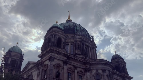 dome at berlin, germany on a cloudy day