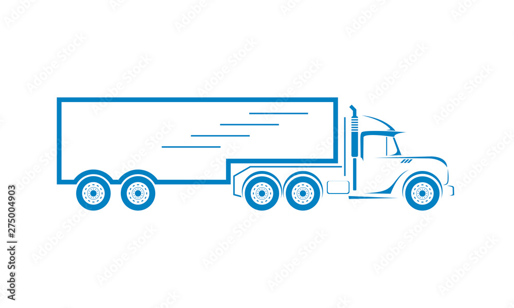Cargo truck vector