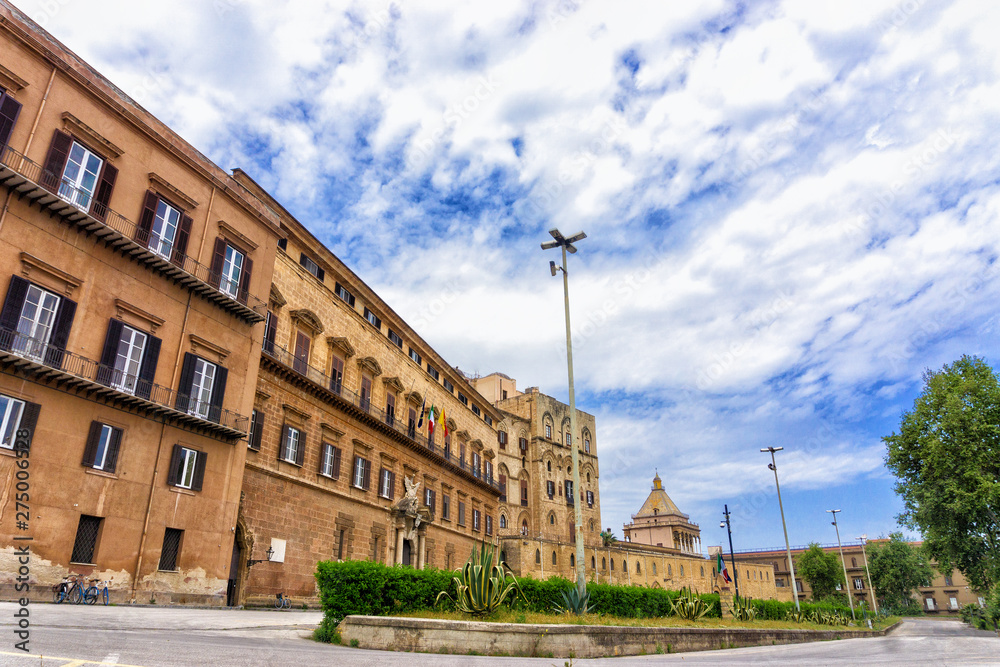 Royal Palace Building in Palermo in Sicily, Italy