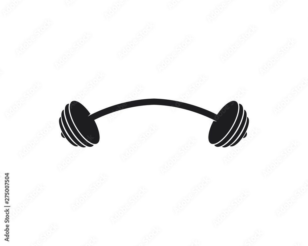 Φωτογραφία Barbell, Dumbbell Gym Icon Logo Template gym Badge, Fitness Logo design