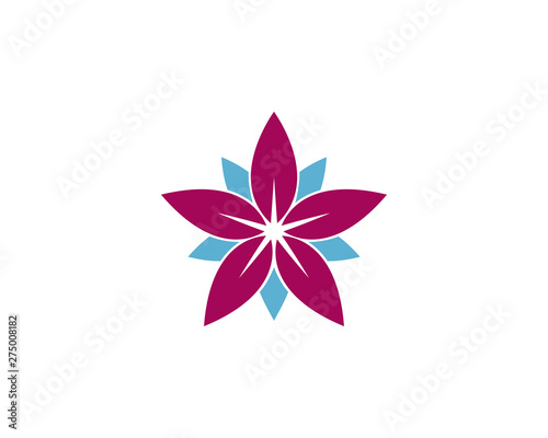 Beauty Vector flowers design logo Template icon   