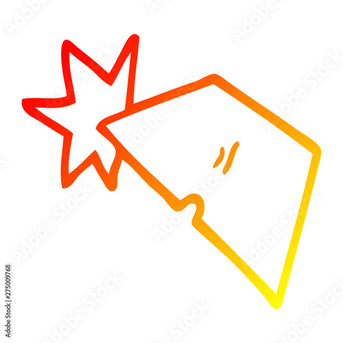 warm gradient line drawing cartoon shiny razorblades