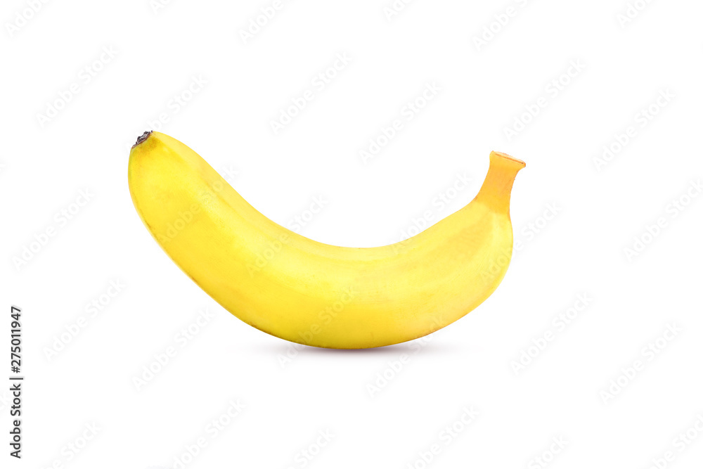 Ripe banana on white background Ripe banana on white background