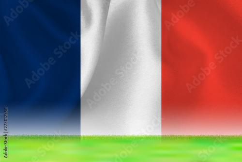 フランス　 国旗　グランド　背景