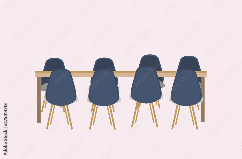 empty no people conference round table surrounded by chairs modern office furniture flat horizontal empty no people conference round table surrounded by chairs modern office furniture flat horizontal