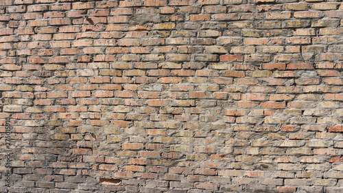 old red brick wall background