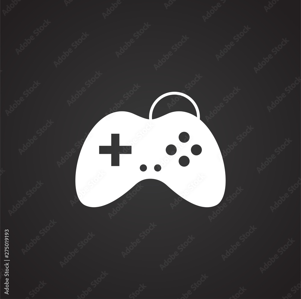 Joystick icon on background for graphic and web design. Simple illustration. Internet concept symbol for website button or mobile app. Joystick icon on background for graphic and web design. Simple illustration. Internet concept symbol for website button or mobile app.