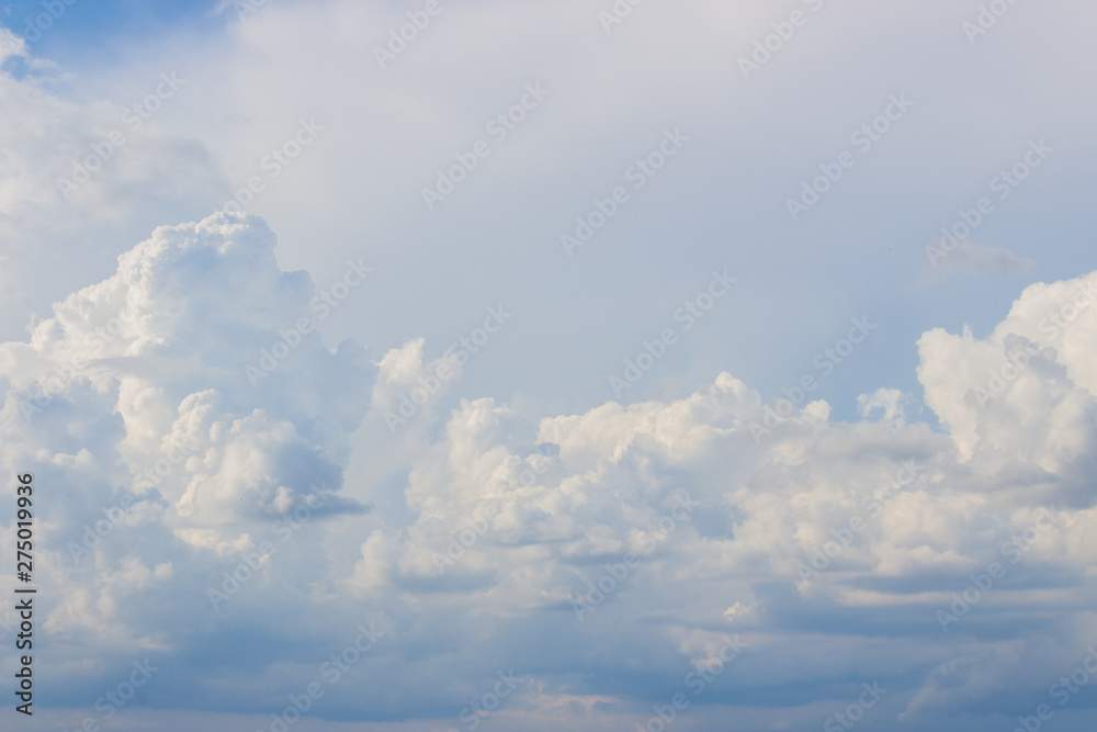 Puffy clouds sky background, natural aerial view Puffy clouds sky background, natural aerial view