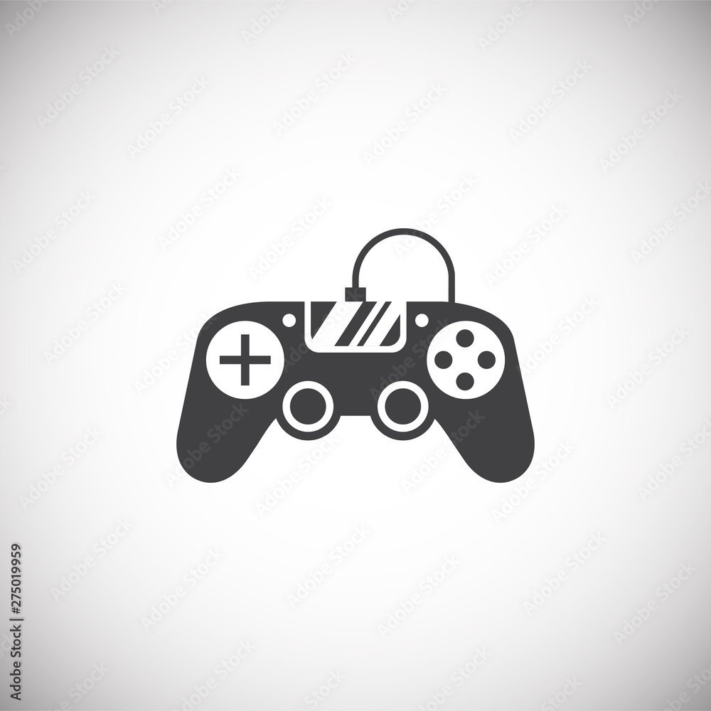 Joystick icon on background for graphic and web design. Simple illustration. Internet concept symbol for website button or mobile app. Joystick icon on background for graphic and web design. Simple illustration. Internet concept symbol for website button or mobile app.