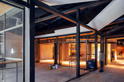 Indoor scene map being built