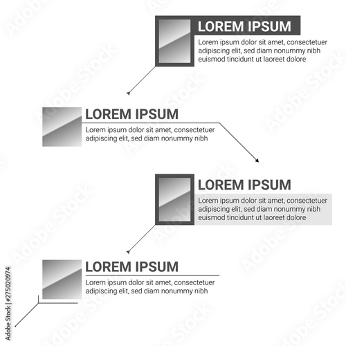 Digital callouts titles with place of photo and text. Digital information labels. Modern banners of lower third for presentation isolated on white. Vector titles bar. Design for video infographics