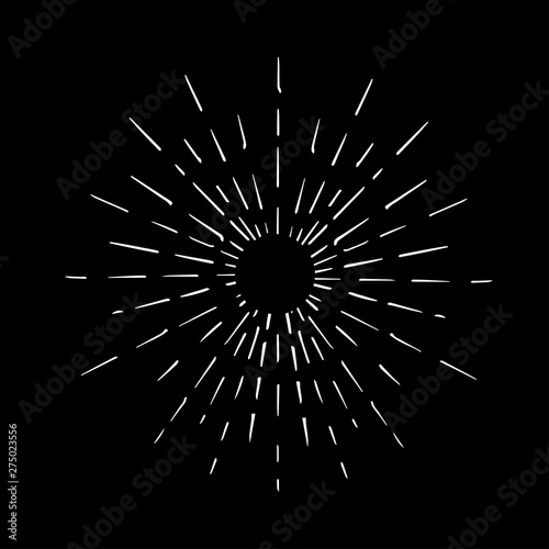 Sun burst doodle