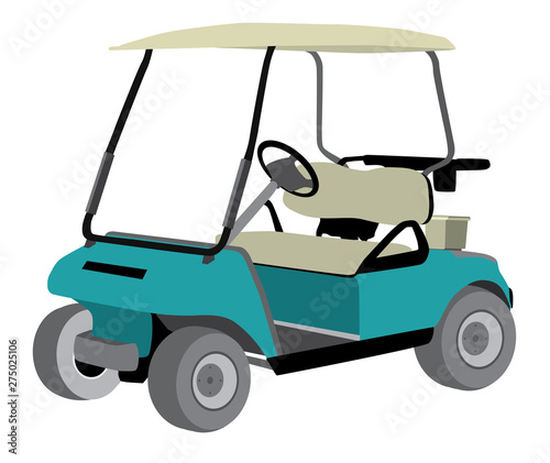 golf cart isolated