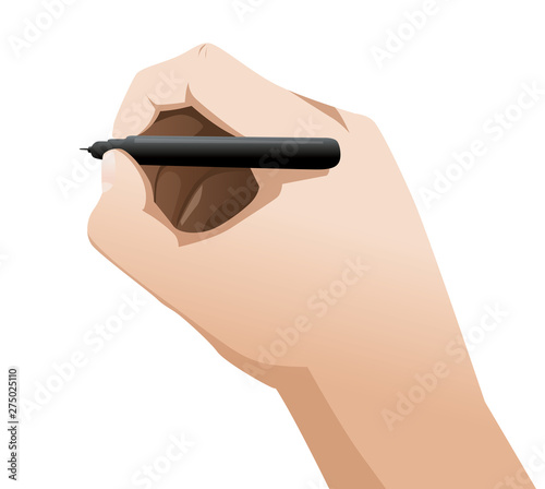 hand pen drawing writing